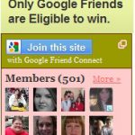 500 and 1 Google Friends!! YAY!!
