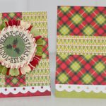 The trick to coordinating?  Use double sided paper!