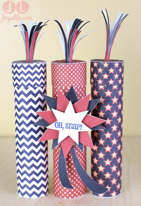 Fun to Make Firecracker Boxes #LetteringDelights #SilhouetteCameo #JoyslifeStamps #4thofJuly