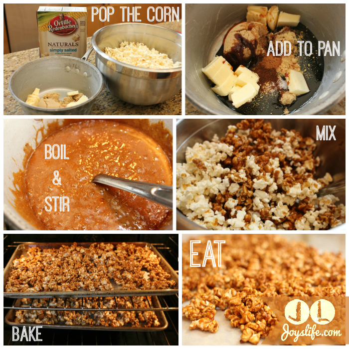 Gingerbread popcorn process #shop #recipe #popcorn #EasyGifts