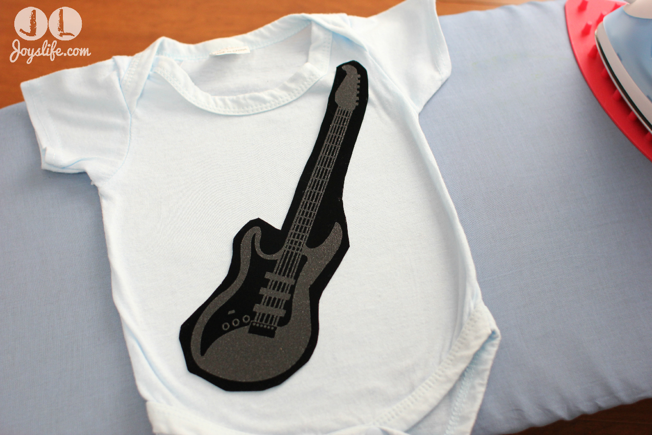 You Rock Baby Iron On Guitar Baby Onesie #SEI #Guitar #Baby #Onesie #DIY