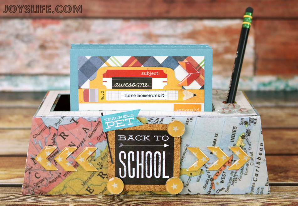Back to School Note Holder Teacher Gift with Epiphany Crafts #EpiphanyCrafts #SvgCuts #BackToSchool #TeacherGifts #SilhouetteCameo