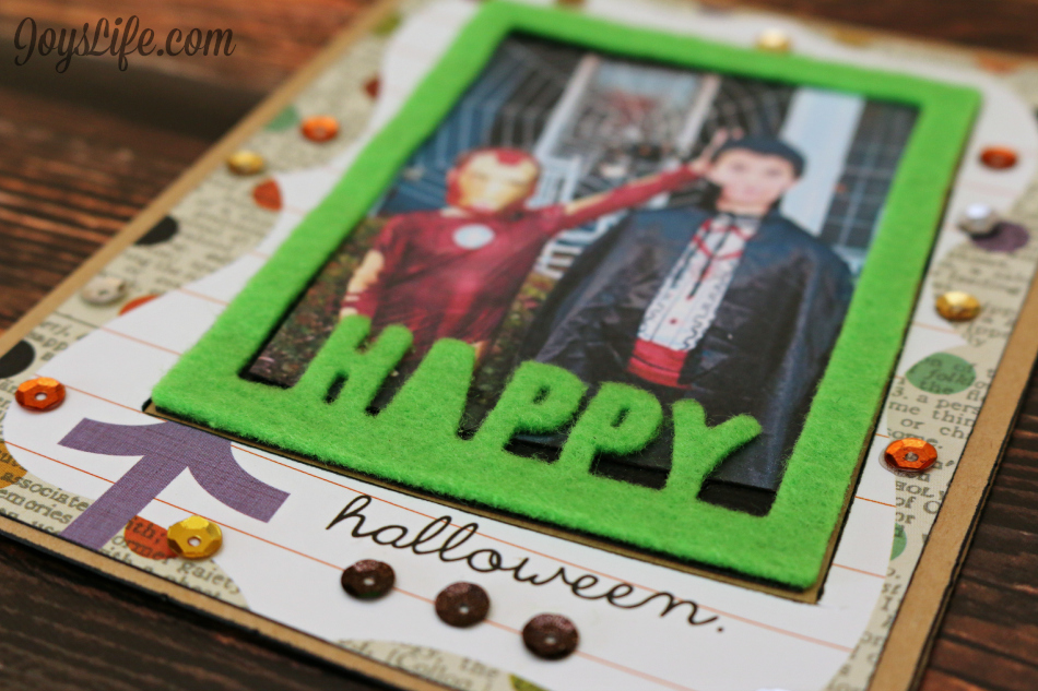 Happy Halloween Photo Card with Craftwell Cut 'N Boss & Teresa Collins #Halloween #Craftwell #TeresaCollins #CutNBoss #SimpleStories #card