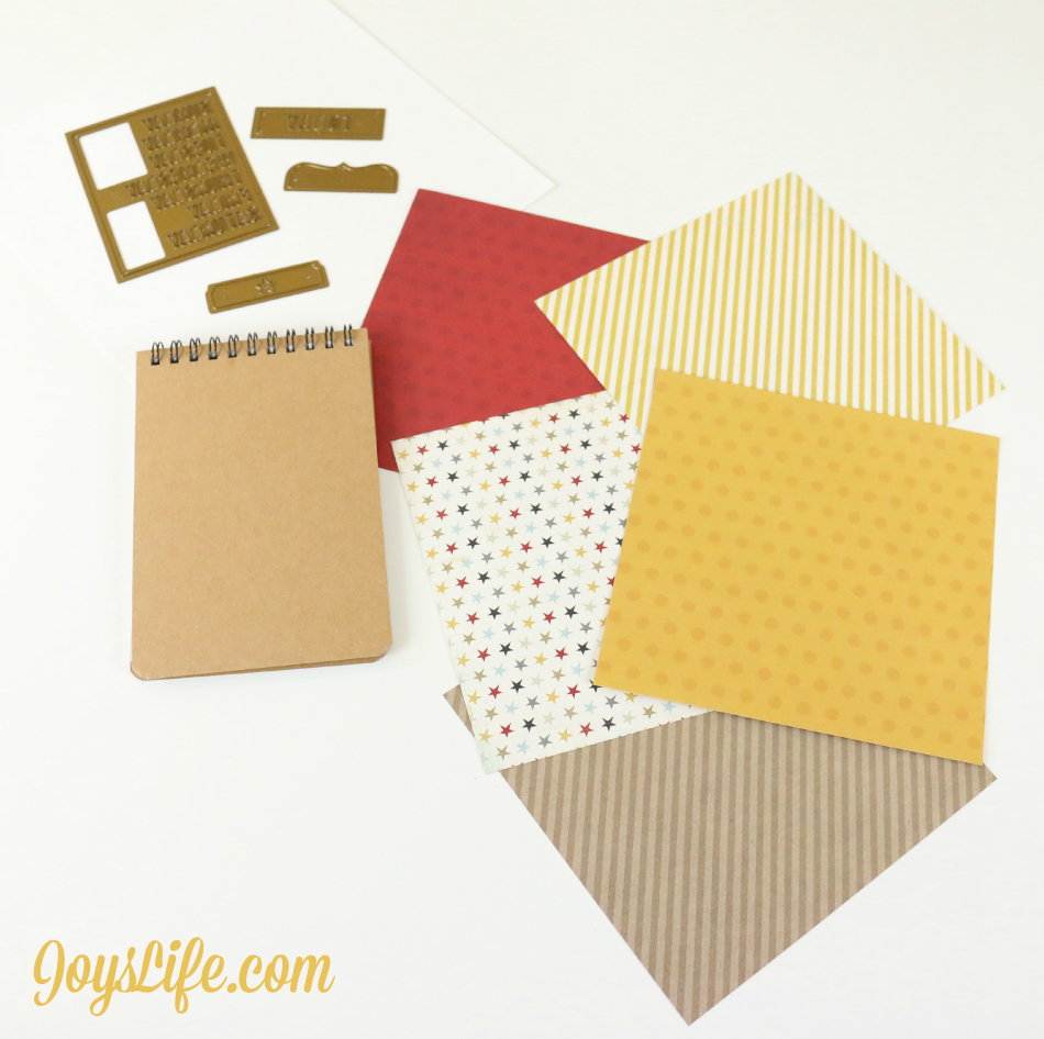 How to Alter a Simple Notebook & Pen for a Unique Look #CutNBoss #Craftwell #craft #notebook #Xyron #altered