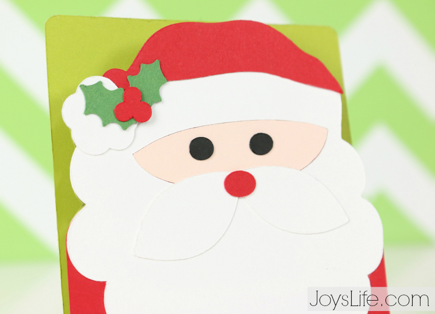 Quick & Easy Santa Card #Xyron #SilhouetteCameo #SilhouetteCameo2 #Christmas #Santa #30DaysOfXyron