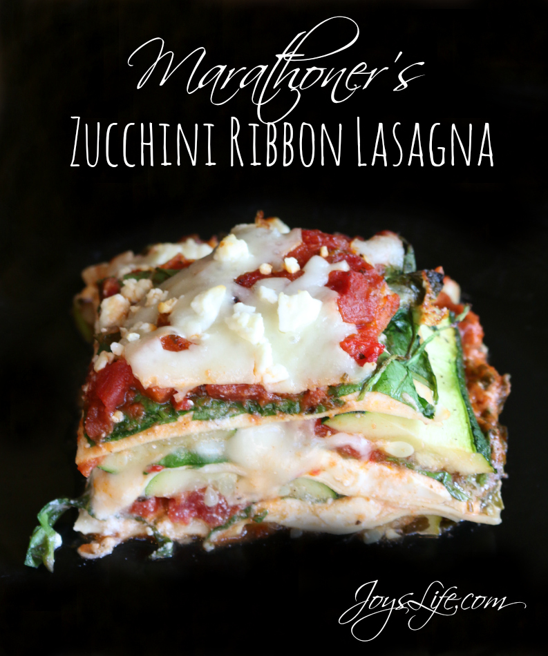 Marathoner's Zucchini Ribbon Lasagna #AllWhitesEggWhites #recipe #lasagna 