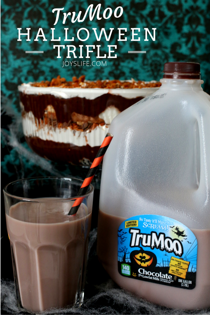 TruMoo Halloween Trifle #TruMooHalloween #orangescream #ad #trifle #dessert #halloween