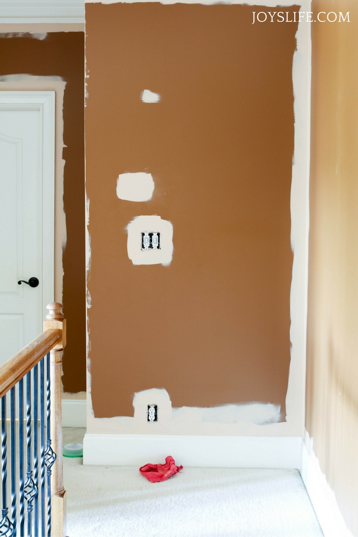 hallway cutting in paint