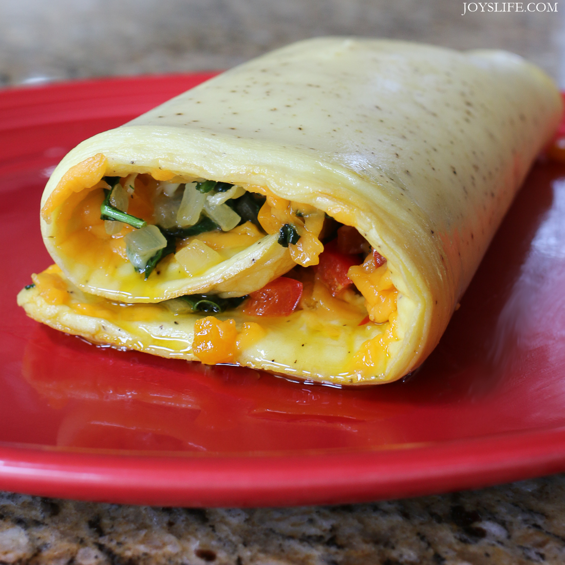 Spinach Omelet Roll