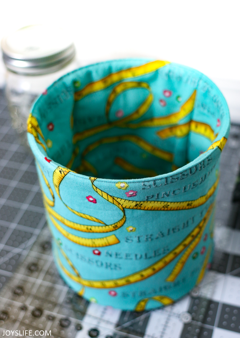 Pop Up Fabric Bucket from the Top