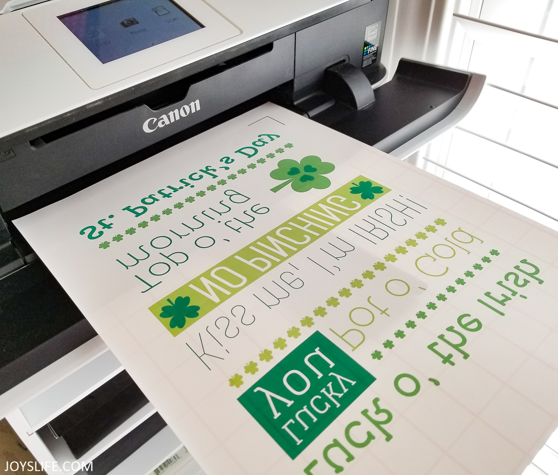 Silhouette Printable Material print and cut 