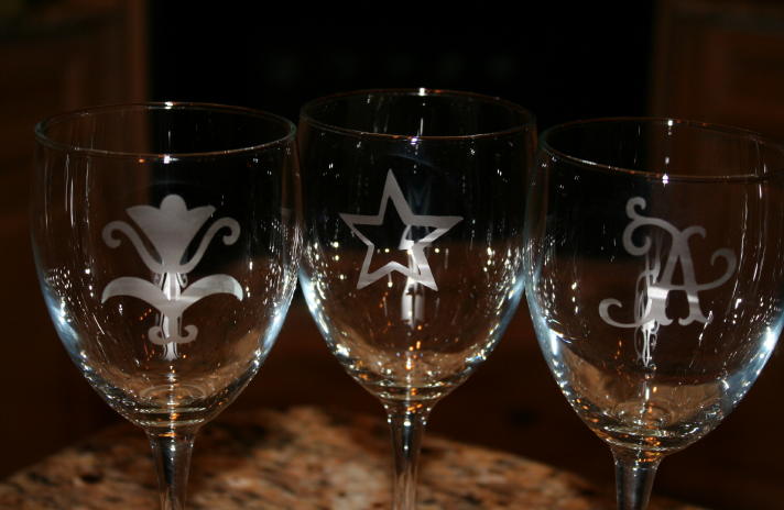 Wine Glass Etching