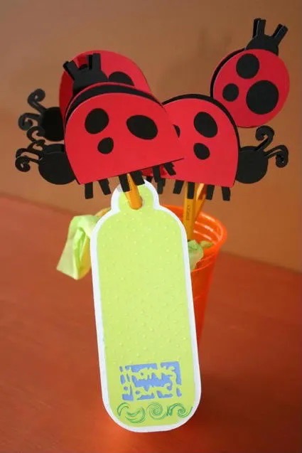 Ladybug Pencils Cricut Gift