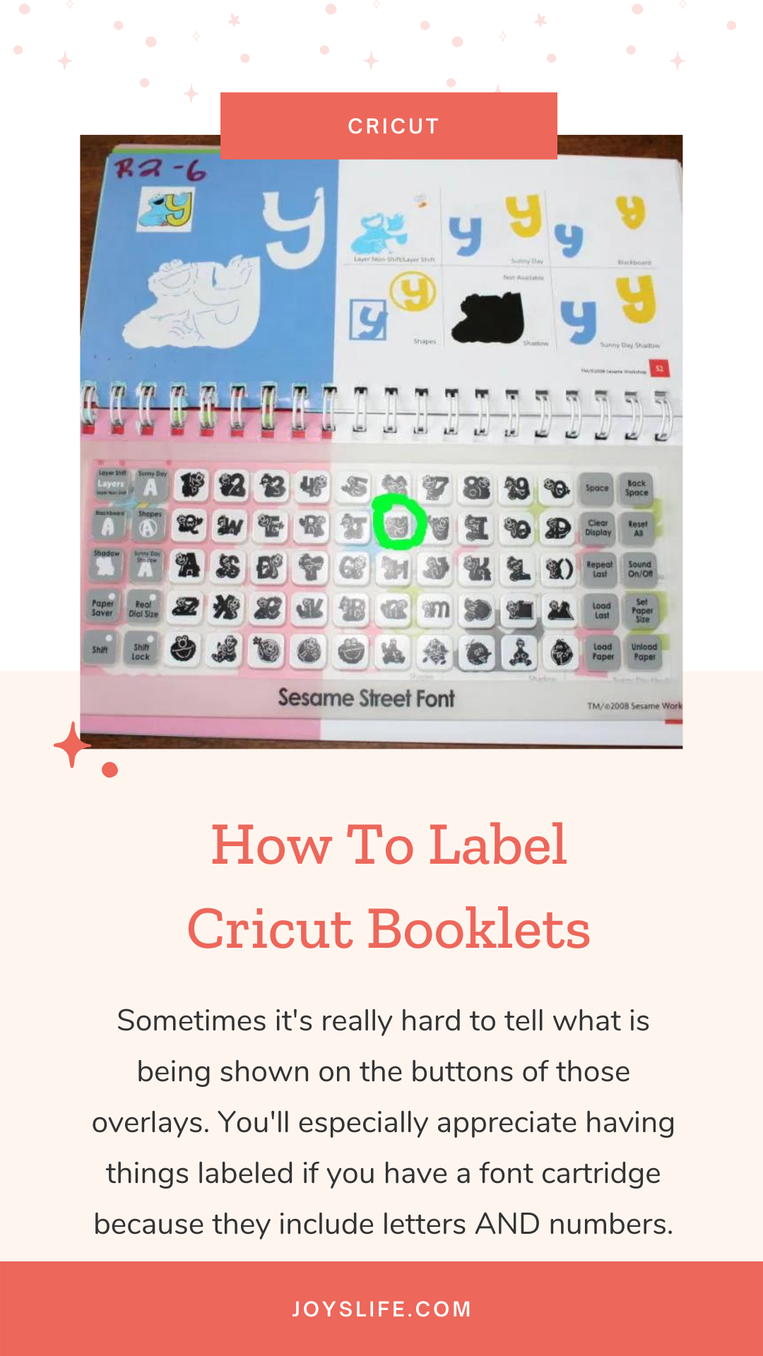 How To Label Cricut Booklets