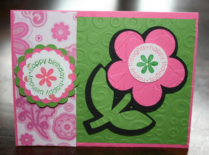 Hello Kitty Cricut Cartridge B’day Flower Card