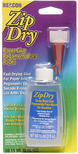 zip dry paper glue