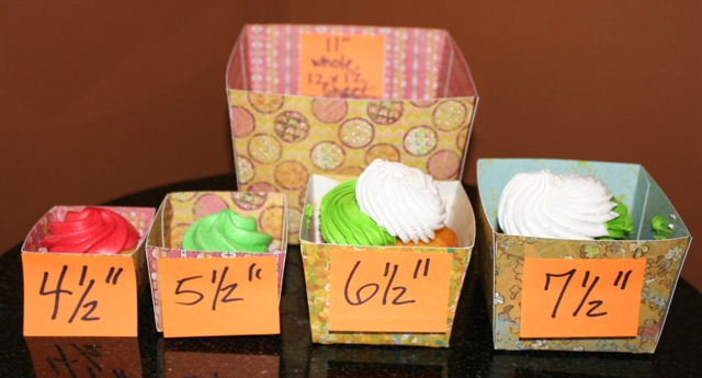 Cricut Sweet Treats Cupcake Wrapper Sizes!!