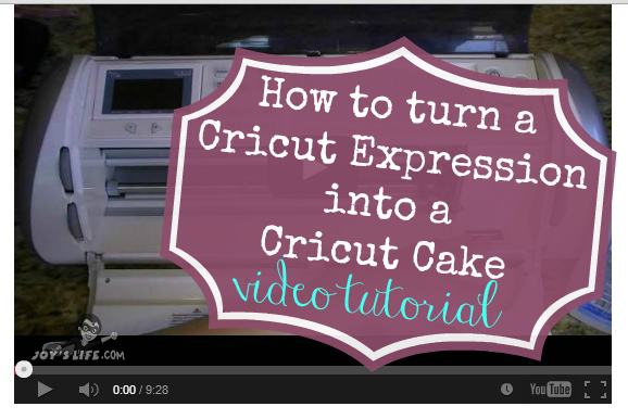 How to Turn A Cricut Expression into a Cricut Cake Video