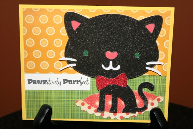 Pawsitively Purrfect Cat Card