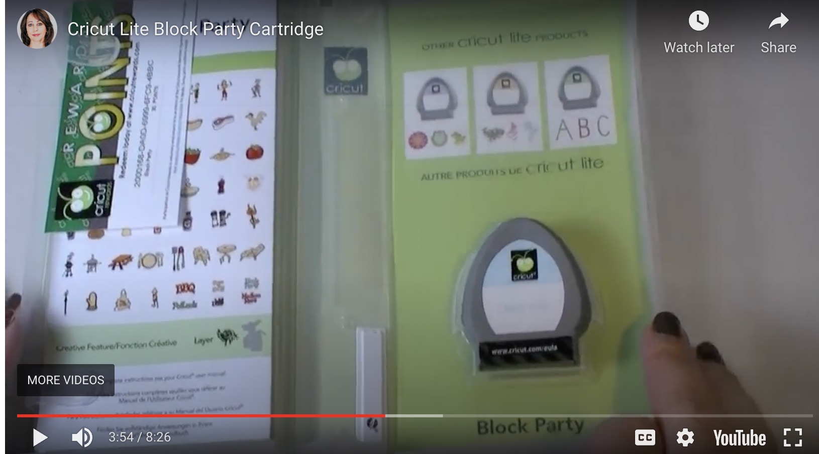 Video Cricut Lite Cartridge – Block Party