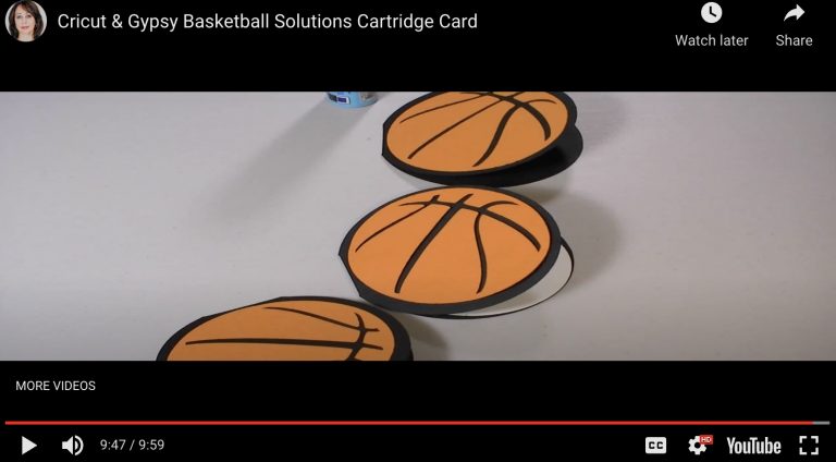 Cricut & Gypsy Basketball Solutions Cartridge Card