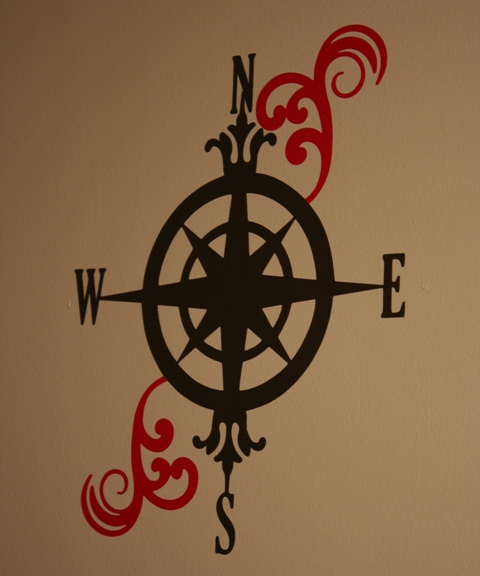 Vinyl Compass Wall Decor from Cricut Wall Decor & More