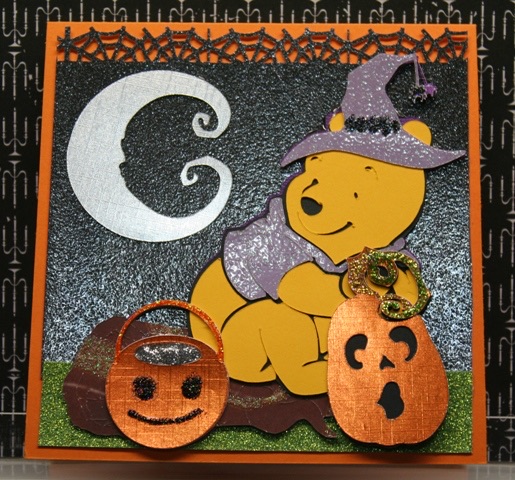 Cricut Pooh Halloween Card
