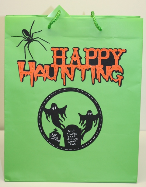 Cricut Halloween Post-It Craft Paper Gift Bag