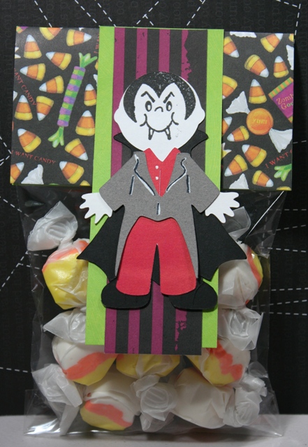 Cricut Paper Doll Dress Up Vampire Candy Bag