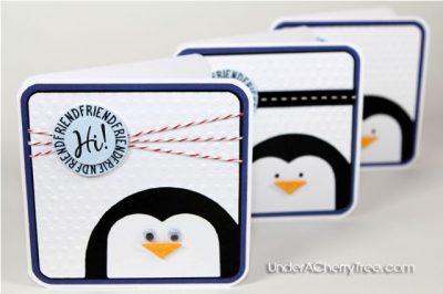 Friendship Penguin Card Using All Around Sentiments Stamp – Joy's Life