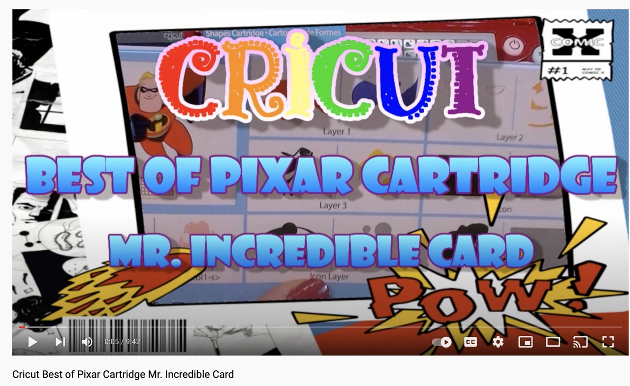 Cricut Best of Pixar Cartridge Mr. Incredible Card