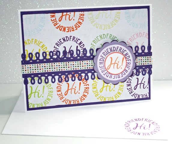 Hi friend card joyslife stamps