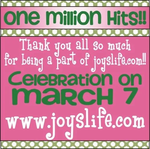 One Million Hits Joyslife.com