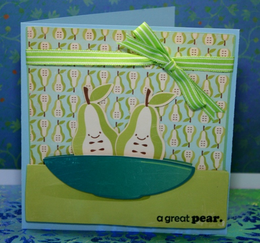 Cricut Imagine Great Pear Anniversary Card