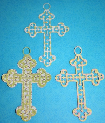 Cricut Easter Cross with Hanger
