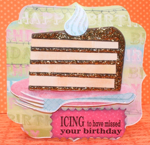 Late Birthday Card with Yummy Puns, Yummy Imagine & Cricut Life’s a Party
