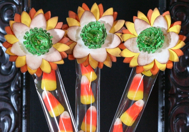 How to Make Cricut Mums Floral Candy Sticks – Glue Dots Design Team Post