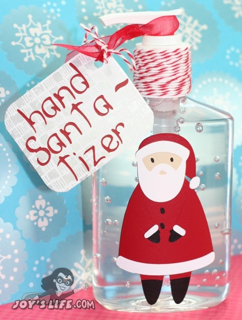 Hand Santa-tizer Vinyl Santa Cricut Scandinavian Christmas