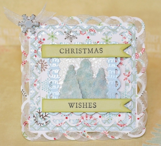 Christmas Wishes Spellbinders Card & GIVE AWAY