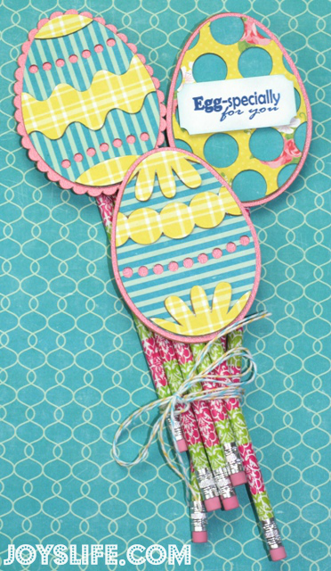 Chipboard Easter Egg Teacher Gift #Easter #Xyron #joyslifestamps #loriwhitlock #chipboard