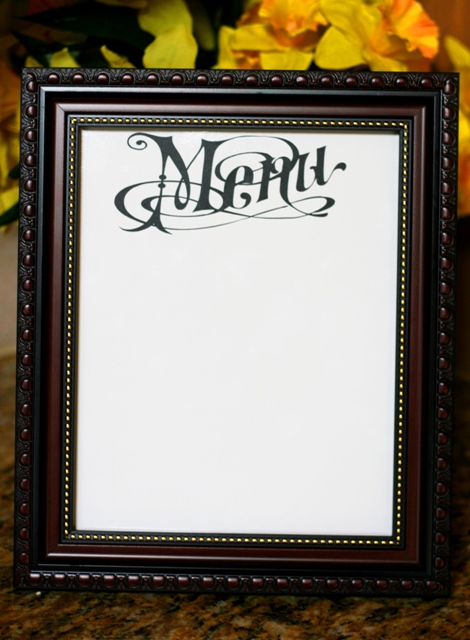 Vinyl Dry Erase Menu Board – Lori Whitlock Design Team Post