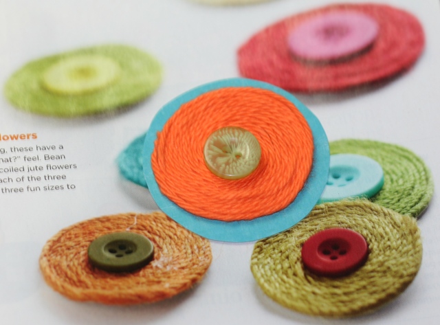 Easy Coiled Yarn Button Embellishment