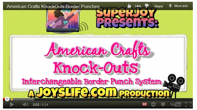 American Crafts KnockOuts Interchangeable Punches VIDEO