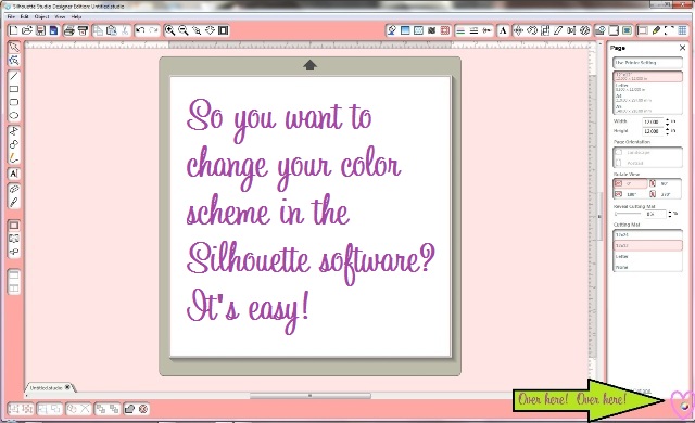 How to Change the Color Theme and Background in Silhouette Software