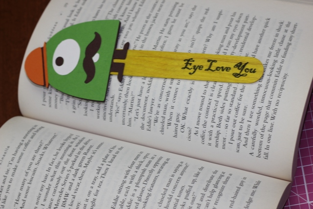 Cricut Bump in the Night Monster Bookmark