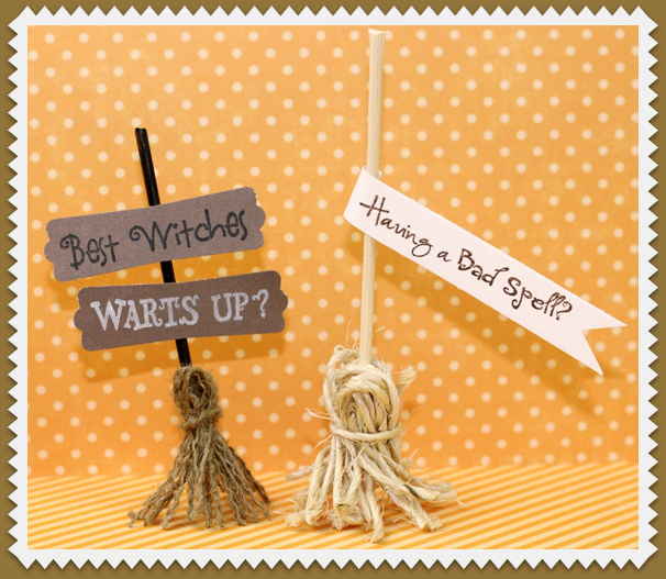 Quick & Easy Witches Broom from Burlap or Twine