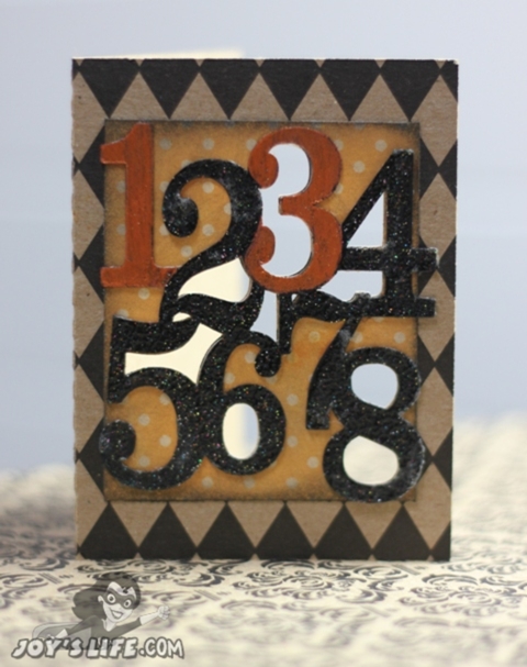Easy and Versatile Numbers Card for Halloween or Birthday