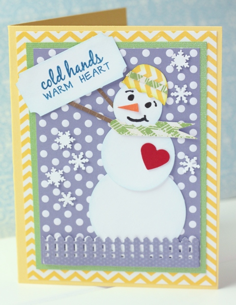 Make a Snowman Card from Paper Punches – Glue Dots Design Team