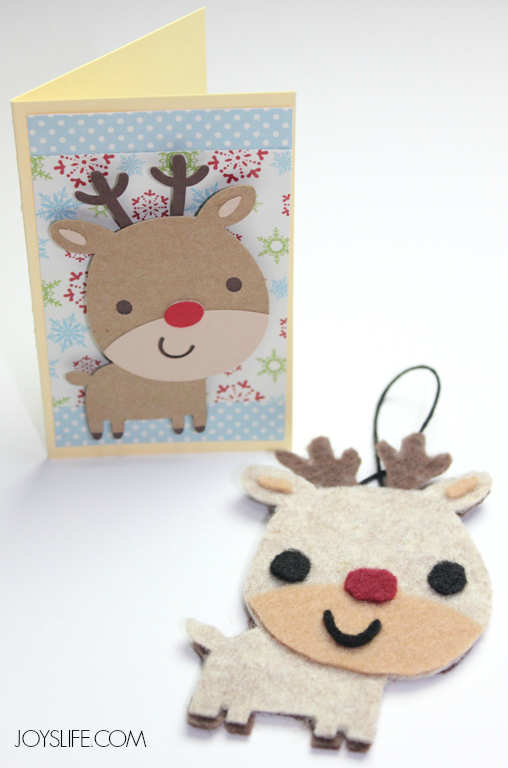 felt reindeer ornament