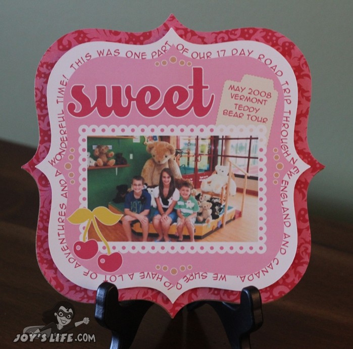 Silhouette Sweet Scrapbook Layout Photo Display – Lori Whitlock Design Team Post